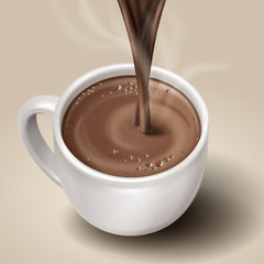 hot chocolate illustration