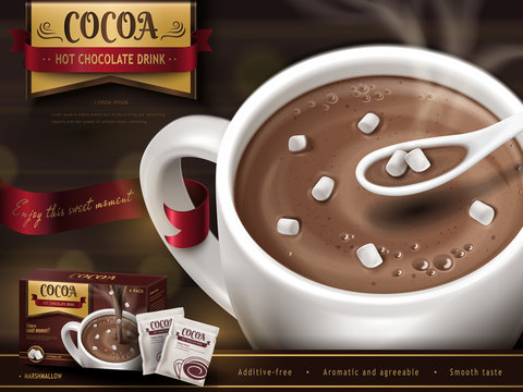 hot chocolate drink ad