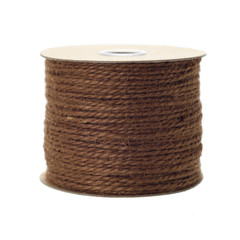 Jute rope roll over white background