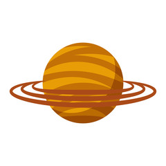 saturn planet isolated icon vector illustration design