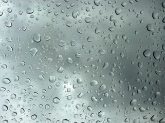  Water drops on the glass