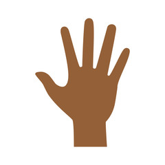 Obraz premium outstretched hand icon over white background vector illustration
