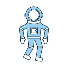 Obraz na płótnie Canvas astronaut comic character icon vector illustration design