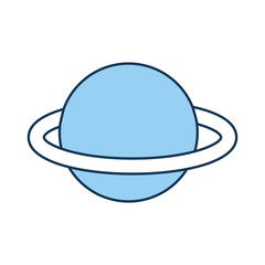 saturn planet isolated icon vector illustration design