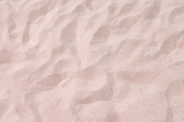 closeup of sand pattern of a beach in the summer