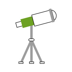 telescope device spacial icon vector illustration design
