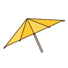 cocktail umbrella icon over white background vector illustration