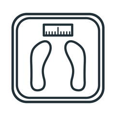 weight balance bathroom icon vector illustration design