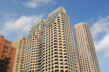Fototapeta premium Boston downtown skyscrapers