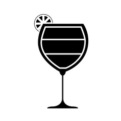 cocktail drink icon over white background vector illustration