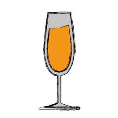 cocktail drink icon over white background colorful design vector illustration