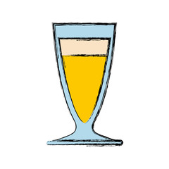 cocktail drink icon over white background colorful design vector illustration