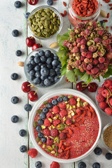 Dietary smoothies with berries