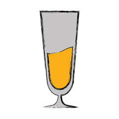 cocktail drink icon over white background colorful design vector illustration