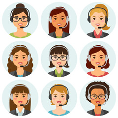 Call center agents avatars