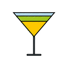 cocktail drink icon over white background colorful design vector illustration