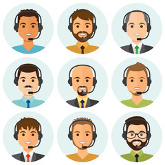 Call center agents avatars
