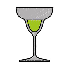 cocktail drink icon over white background colorful design vector illustration