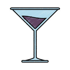 cocktail drink icon over white background colorful design vector illustration
