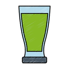 Cocktail drink icon over white background colorful design vector illustration