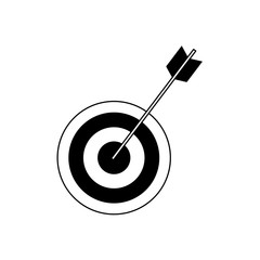 target arrow marketing business successful design vector illustration