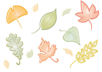 紅葉イラストセット