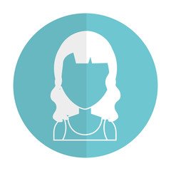 beautiful and young woman character vector illustration design