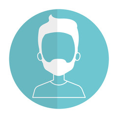young man avatar character vector illustration design