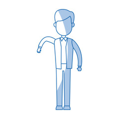 standing man business character professional vector illustration