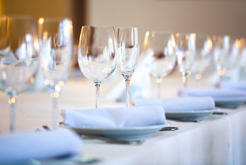beautifully served table in a restaurant