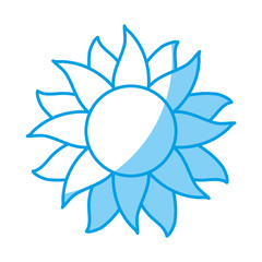 Fototapeta premium flower icon over white background vector illustration