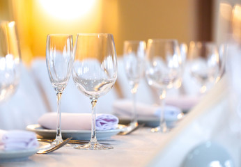 beautifully served table in a restaurant