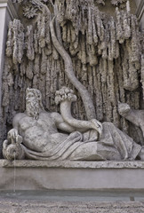 Fototapeta na wymiar One of the Fountains of the Four Corners, Rome, Italy