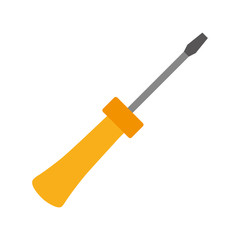 screwdriver icon over white background vector illustration