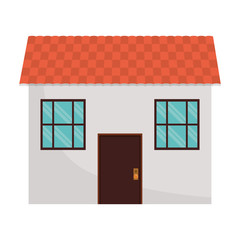house icon over white background vector illustration