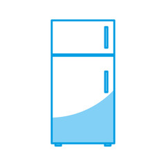 fridge icon over white background vector illustration