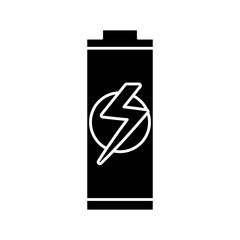 battery icon over white background vector illustration