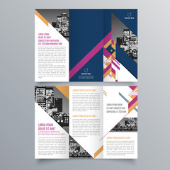 Brochure design, brochure template, creative tri-fold, trend brochure