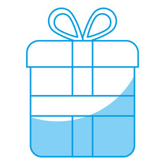 gift box icon over white background vector illustration