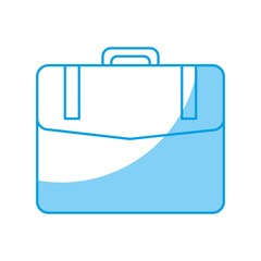 briefcase icon over white background vector illustration