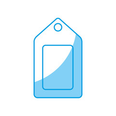 tag icon over white background vector illustration