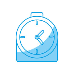 clock icon over white background vector illustration