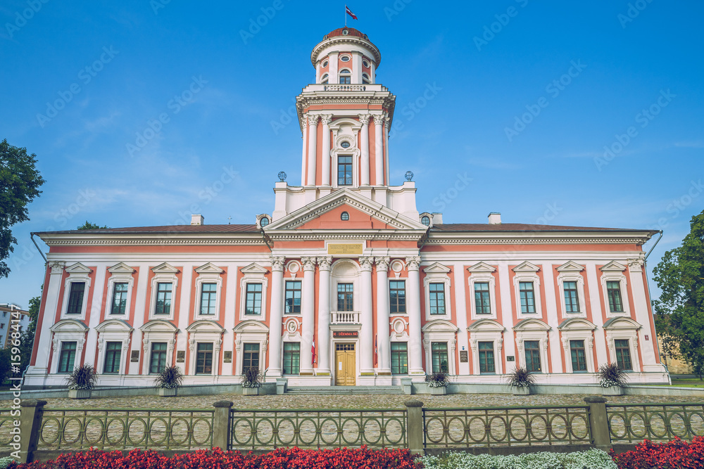 Wall mural Old manor at Latvia in city Jelgava, Latvia.