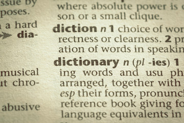 Fototapeta premium Dictionary definition of word