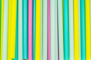 Obraz premium sipping straws on the white background