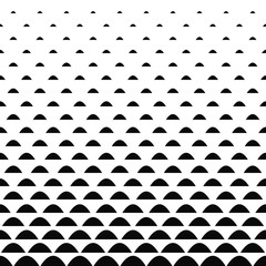 Black white curved shape pattern background