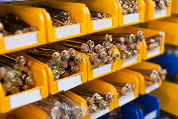 Sorted anchor in boxes in the store