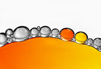 Wasserblasen Makro