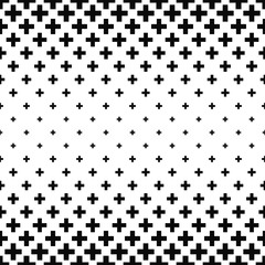 Black and white greek cross pattern