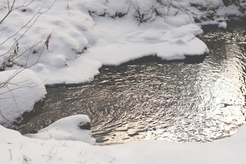 wintry stream